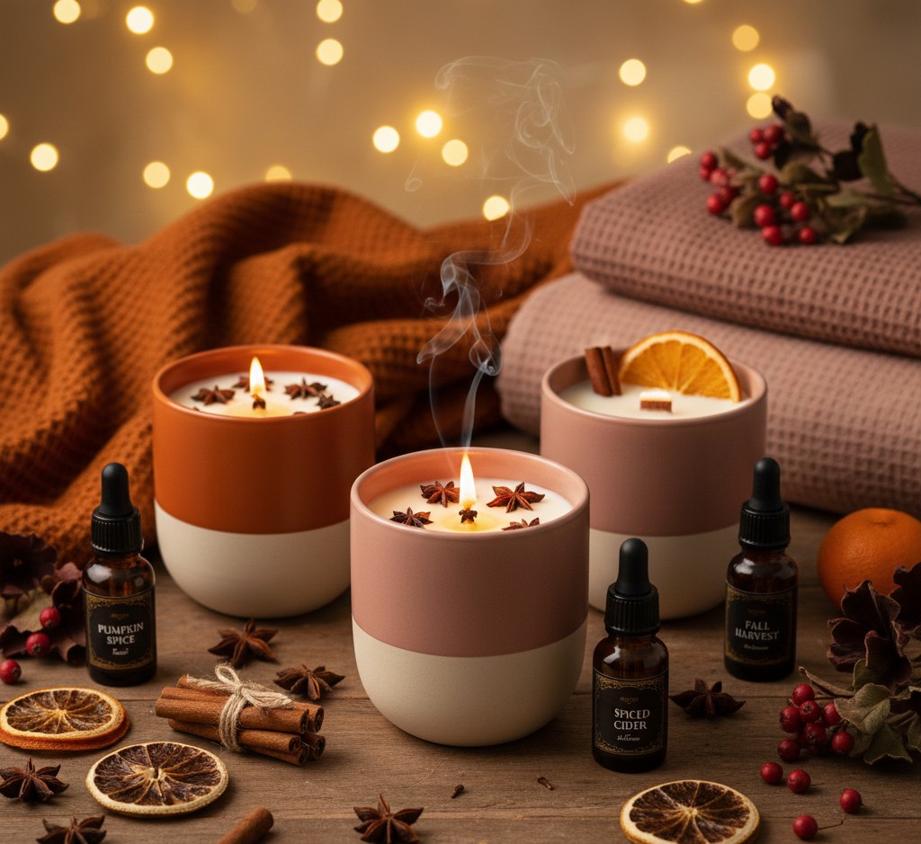 Autumn candle collection