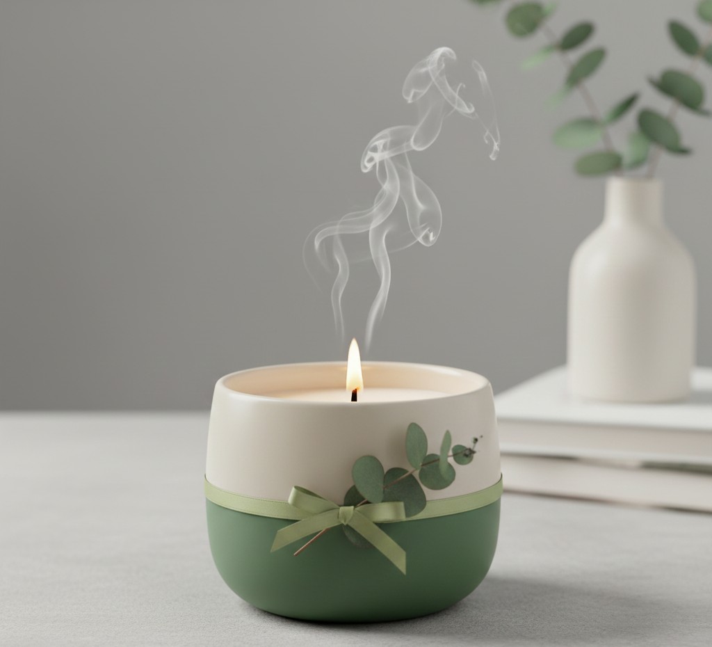 Eucalyptus scented candle